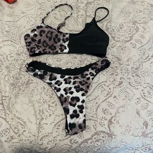 Animal print swimsuit
